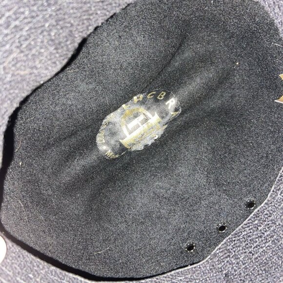 Kids Western Black Cowboy Hat Wool Small - Picture 2 of 6